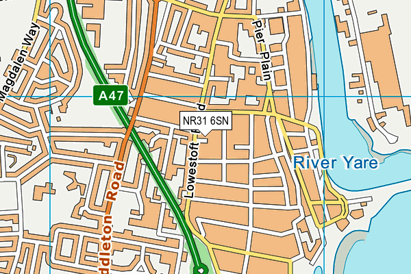 NR31 6SN map - OS VectorMap District (Ordnance Survey) NR31 6SN map - OS VectorMap District (Ordnance Survey)