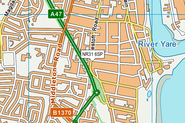 NR31 6SP map - OS VectorMap District (Ordnance Survey) NR31 6SP map - OS VectorMap District (Ordnance Survey)