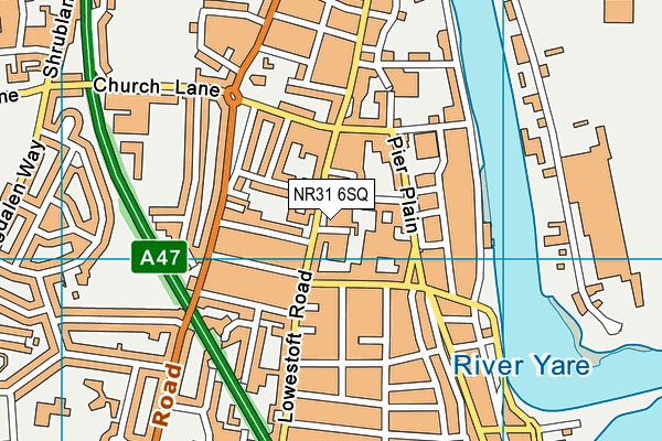 NR31 6SQ map - OS VectorMap District (Ordnance Survey)
