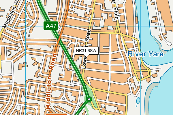NR31 6SW map - OS VectorMap District (Ordnance Survey) NR31 6SW map - OS VectorMap District (Ordnance Survey)