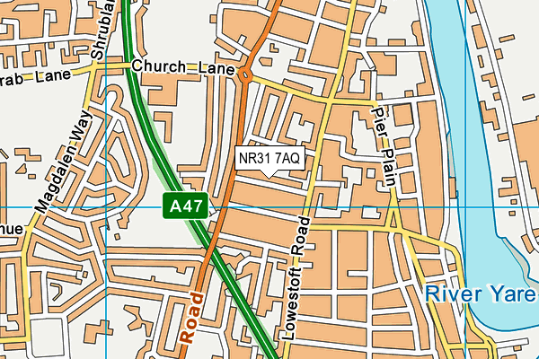 NR31 7AQ map - OS VectorMap District (Ordnance Survey) NR31 7AQ map - OS VectorMap District (Ordnance Survey)