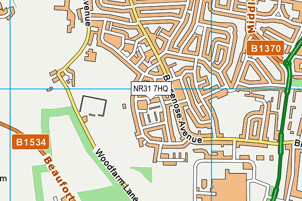 NR31 7HQ map - OS VectorMap District (Ordnance Survey) NR31 7HQ map - OS VectorMap District (Ordnance Survey)