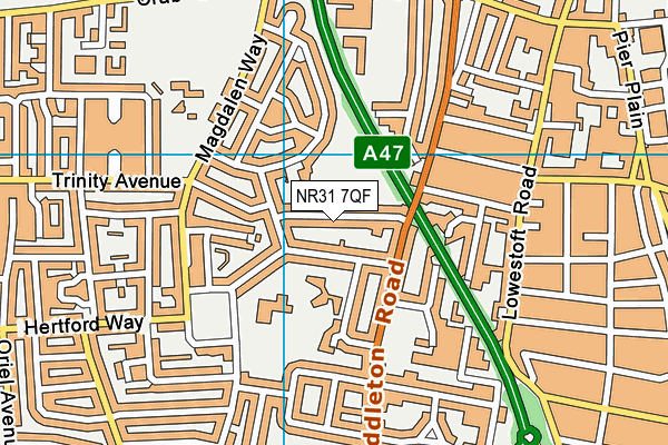 NR31 7QF map - OS VectorMap District (Ordnance Survey) NR31 7QF map - OS VectorMap District (Ordnance Survey)