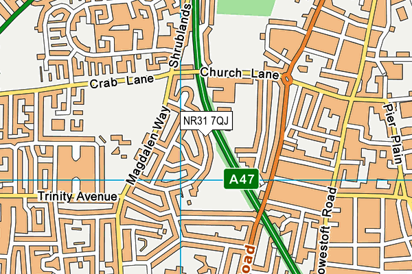NR31 7QJ map - OS VectorMap District (Ordnance Survey) NR31 7QJ map - OS VectorMap District (Ordnance Survey)