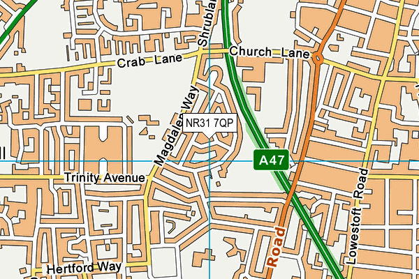 NR31 7QP map - OS VectorMap District (Ordnance Survey) NR31 7QP map - OS VectorMap District (Ordnance Survey)