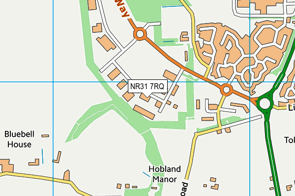 NR31 7RQ map - OS VectorMap District (Ordnance Survey) NR31 7RQ map - OS VectorMap District (Ordnance Survey)