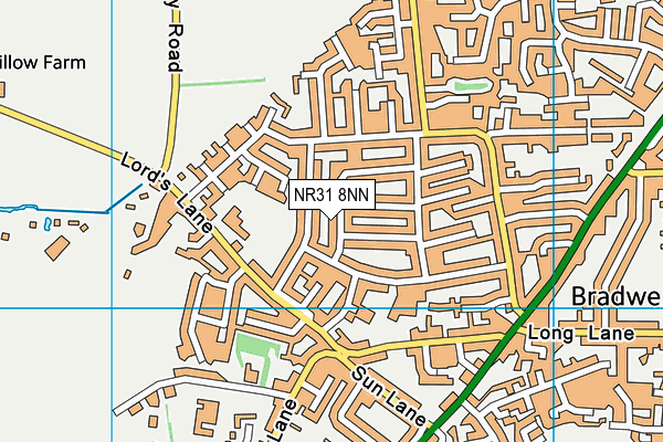 NR31 8NN map - OS VectorMap District (Ordnance Survey) NR31 8NN map - OS VectorMap District (Ordnance Survey)