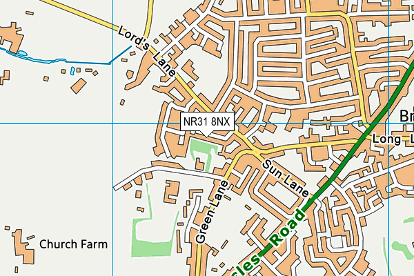 NR31 8NX map - OS VectorMap District (Ordnance Survey) NR31 8NX map - OS VectorMap District (Ordnance Survey)