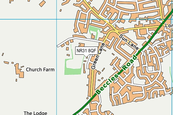 NR31 8QF map - OS VectorMap District (Ordnance Survey) NR31 8QF map - OS VectorMap District (Ordnance Survey)