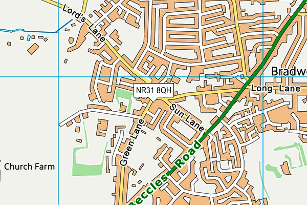 NR31 8QH map - OS VectorMap District (Ordnance Survey) NR31 8QH map - OS VectorMap District (Ordnance Survey)