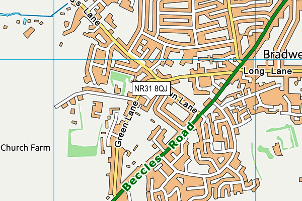 NR31 8QJ map - OS VectorMap District (Ordnance Survey) NR31 8QJ map - OS VectorMap District (Ordnance Survey)