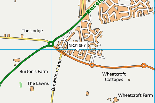 NR31 9FY map - OS VectorMap District (Ordnance Survey) NR31 9FY map - OS VectorMap District (Ordnance Survey)