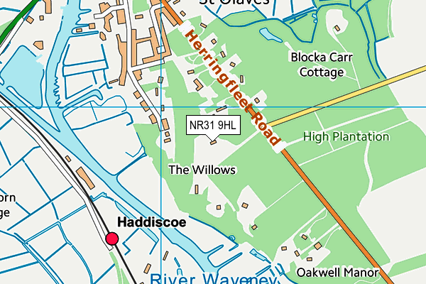 NR31 9HL map - OS VectorMap District (Ordnance Survey) NR31 9HL map - OS VectorMap District (Ordnance Survey)