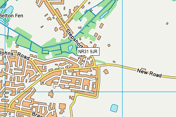 NR31 9JR map - OS VectorMap District (Ordnance Survey) NR31 9JR map - OS VectorMap District (Ordnance Survey)