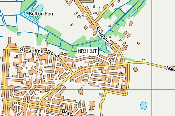 NR31 9JT map - OS VectorMap District (Ordnance Survey) NR31 9JT map - OS VectorMap District (Ordnance Survey)
