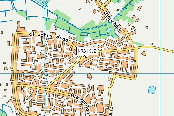 NR31 9JZ map - OS VectorMap District (Ordnance Survey) NR31 9JZ map - OS VectorMap District (Ordnance Survey)