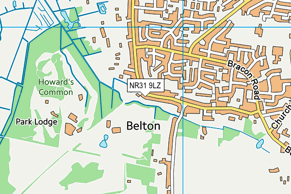 NR31 9LZ map - OS VectorMap District (Ordnance Survey)