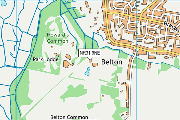 NR31 9NE map - OS VectorMap District (Ordnance Survey) NR31 9NE map - OS VectorMap District (Ordnance Survey)