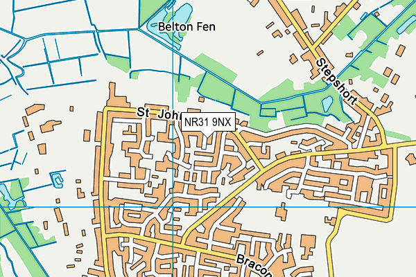 NR31 9NX map - OS VectorMap District (Ordnance Survey) NR31 9NX map - OS VectorMap District (Ordnance Survey)
