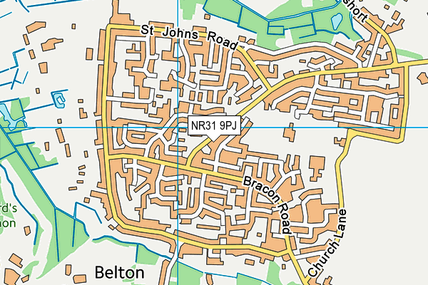 NR31 9PJ map - OS VectorMap District (Ordnance Survey) NR31 9PJ map - OS VectorMap District (Ordnance Survey)