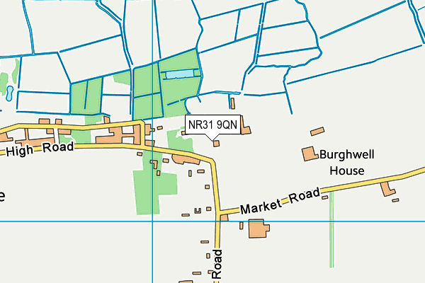 NR31 9QN map - OS VectorMap District (Ordnance Survey) NR31 9QN map - OS VectorMap District (Ordnance Survey)