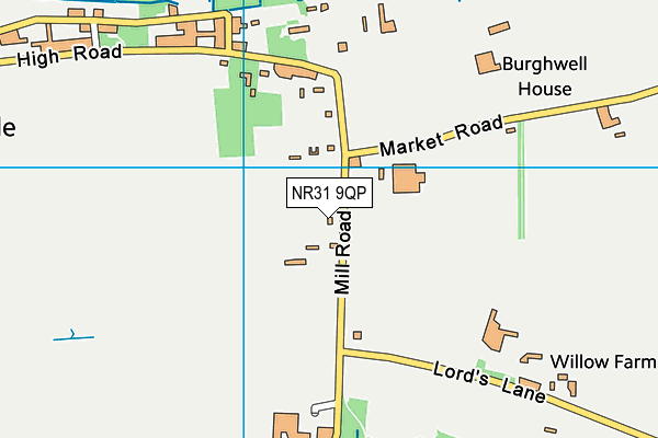 NR31 9QP map - OS VectorMap District (Ordnance Survey) NR31 9QP map - OS VectorMap District (Ordnance Survey)