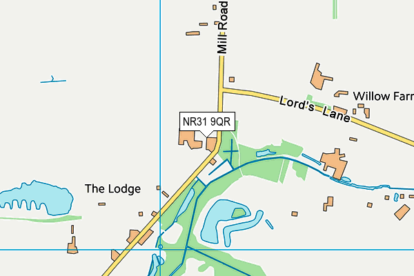 NR31 9QR map - OS VectorMap District (Ordnance Survey)
