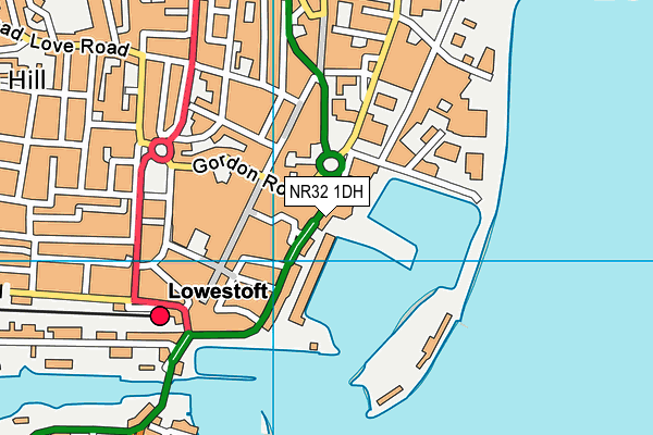 NR32 1DH map - OS VectorMap District (Ordnance Survey)