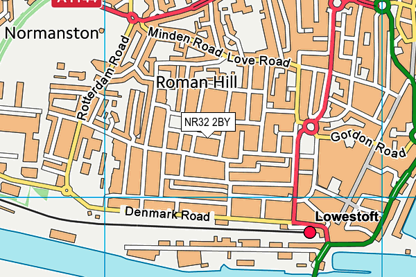 NR32 2BY map - OS VectorMap District (Ordnance Survey) NR32 2BY map - OS VectorMap District (Ordnance Survey)