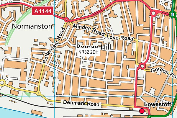NR32 2DH map - OS VectorMap District (Ordnance Survey) NR32 2DH map - OS VectorMap District (Ordnance Survey)