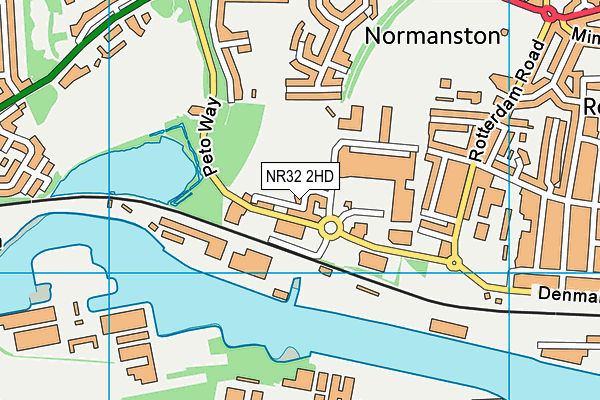 NR32 2HD map - OS VectorMap District (Ordnance Survey) NR32 2HD map - OS VectorMap District (Ordnance Survey)
