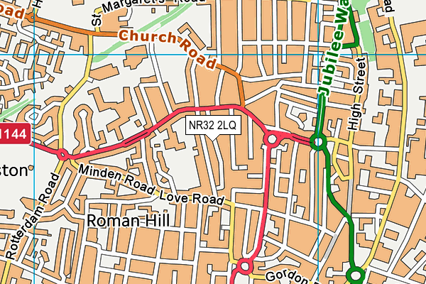 NR32 2LQ map - OS VectorMap District (Ordnance Survey) NR32 2LQ map - OS VectorMap District (Ordnance Survey)