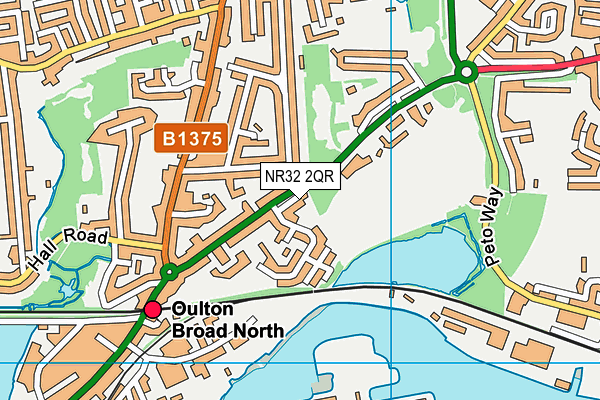 NR32 2QR map - OS VectorMap District (Ordnance Survey) NR32 2QR map - OS VectorMap District (Ordnance Survey)