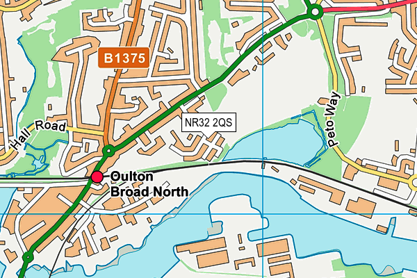 NR32 2QS map - OS VectorMap District (Ordnance Survey) NR32 2QS map - OS VectorMap District (Ordnance Survey)