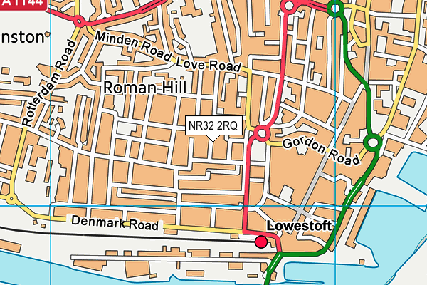 NR32 2RQ map - OS VectorMap District (Ordnance Survey)
