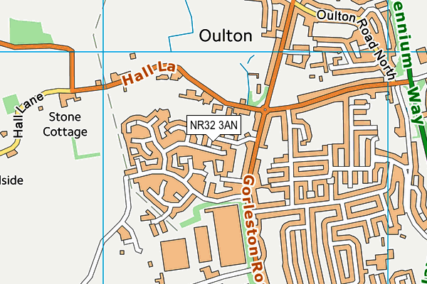 NR32 3AN map - OS VectorMap District (Ordnance Survey) NR32 3AN map - OS VectorMap District (Ordnance Survey)
