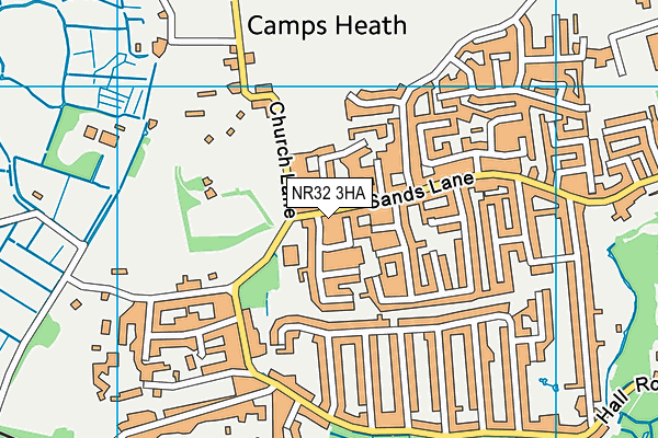 NR32 3HA map - OS VectorMap District (Ordnance Survey) NR32 3HA map - OS VectorMap District (Ordnance Survey)