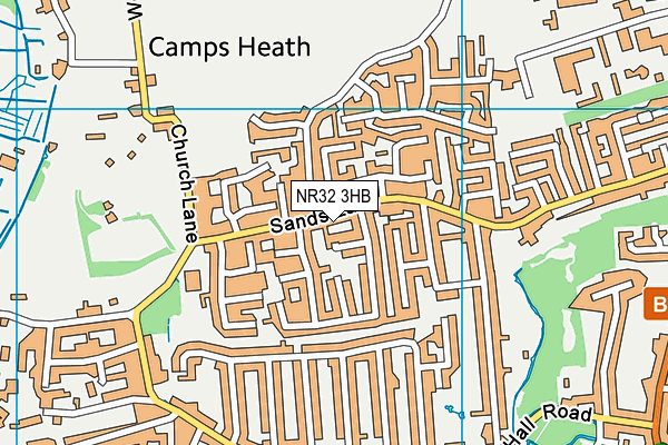 NR32 3HB map - OS VectorMap District (Ordnance Survey) NR32 3HB map - OS VectorMap District (Ordnance Survey)
