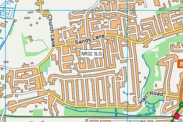 NR32 3LG map - OS VectorMap District (Ordnance Survey) NR32 3LG map - OS VectorMap District (Ordnance Survey)