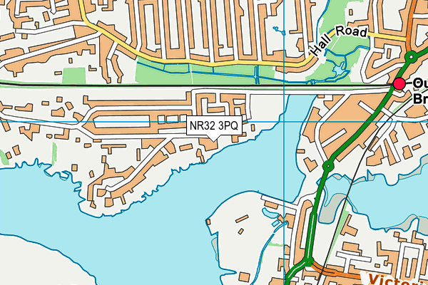 NR32 3PQ map - OS VectorMap District (Ordnance Survey) NR32 3PQ map - OS VectorMap District (Ordnance Survey)