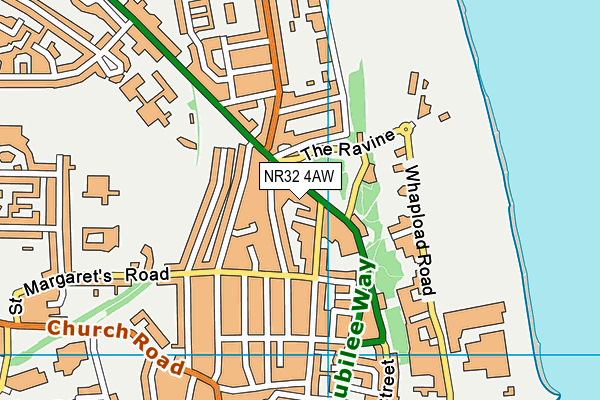 NR32 4AW map - OS VectorMap District (Ordnance Survey) NR32 4AW map - OS VectorMap District (Ordnance Survey)