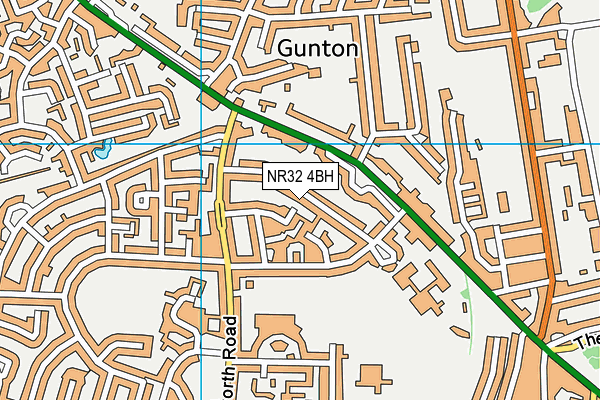 NR32 4BH map - OS VectorMap District (Ordnance Survey) NR32 4BH map - OS VectorMap District (Ordnance Survey)