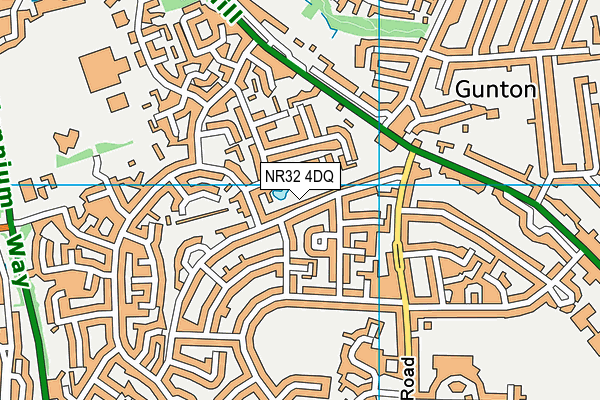 NR32 4DQ map - OS VectorMap District (Ordnance Survey) NR32 4DQ map - OS VectorMap District (Ordnance Survey)