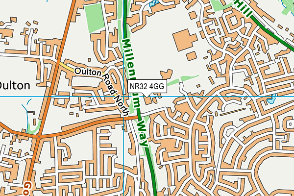 NR32 4GG map - OS VectorMap District (Ordnance Survey) NR32 4GG map - OS VectorMap District (Ordnance Survey)
