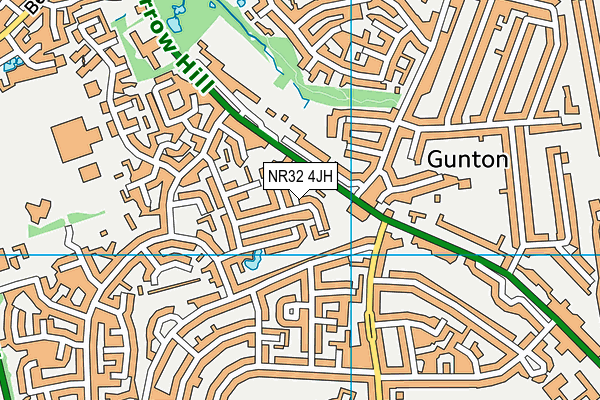 NR32 4JH map - OS VectorMap District (Ordnance Survey) NR32 4JH map - OS VectorMap District (Ordnance Survey)