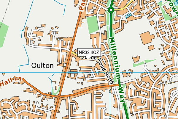 NR32 4QZ map - OS VectorMap District (Ordnance Survey) NR32 4QZ map - OS VectorMap District (Ordnance Survey)