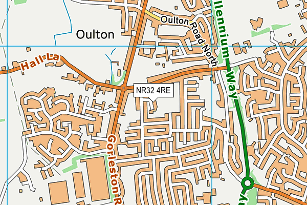 NR32 4RE map - OS VectorMap District (Ordnance Survey) NR32 4RE map - OS VectorMap District (Ordnance Survey)