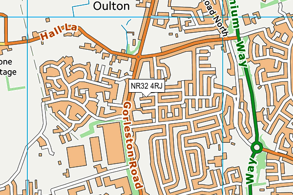 NR32 4RJ map - OS VectorMap District (Ordnance Survey) NR32 4RJ map - OS VectorMap District (Ordnance Survey)
