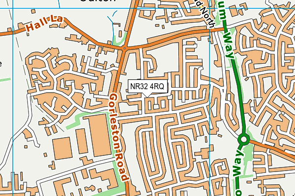 NR32 4RQ map - OS VectorMap District (Ordnance Survey) NR32 4RQ map - OS VectorMap District (Ordnance Survey)