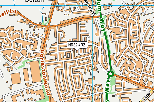 NR32 4RZ map - OS VectorMap District (Ordnance Survey) NR32 4RZ map - OS VectorMap District (Ordnance Survey)